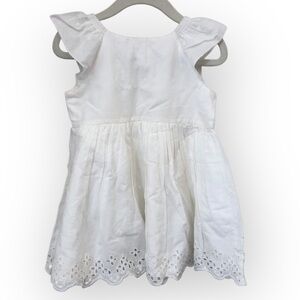 C Gap White Eyelet Embroidered Spring Summer Girls Dress Size 2 Years NWOT
